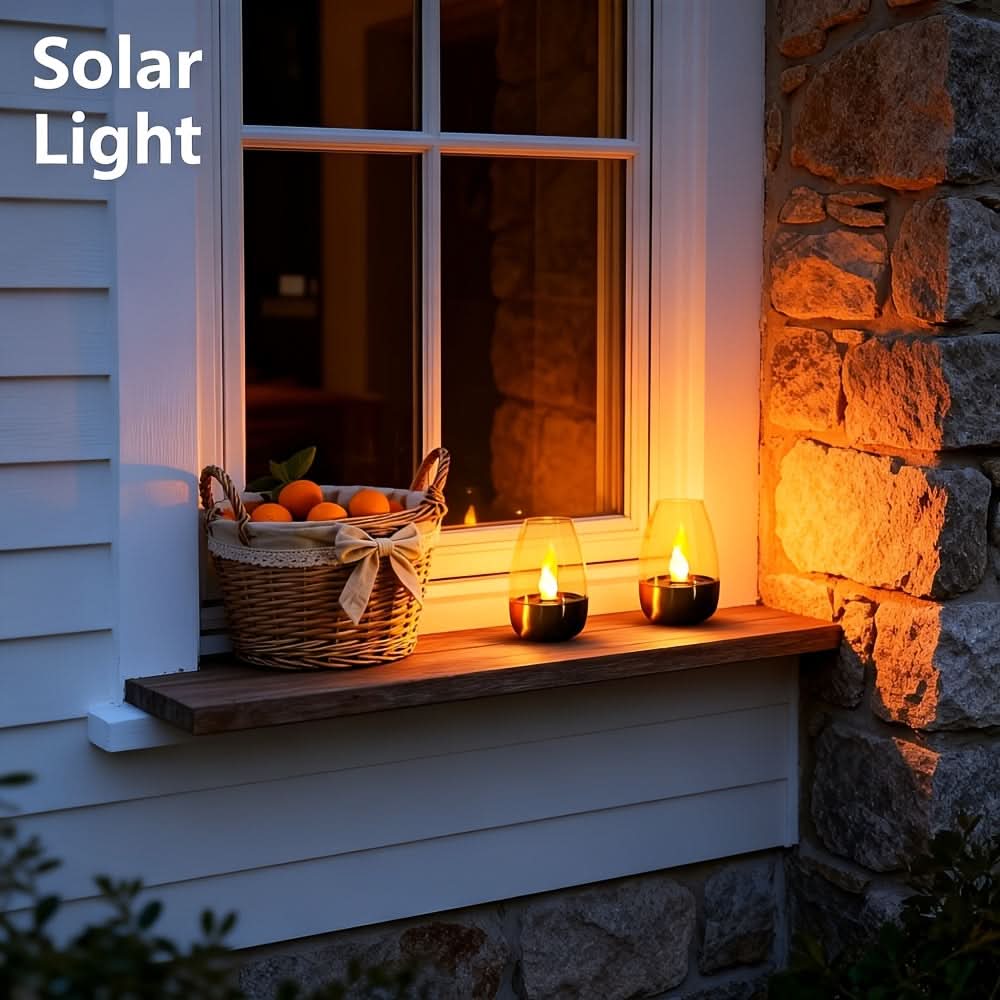 LuminousSolar – Elegant Outdoor Candle Light