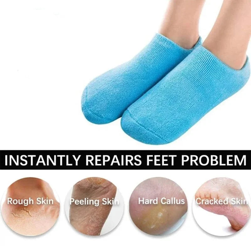 Revitalizing Foot Treatment Socks with Moisture Gel