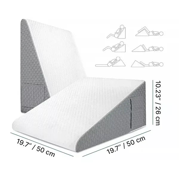 Ergonomic Memory Foam Triangle Pillow for Restful Sleep