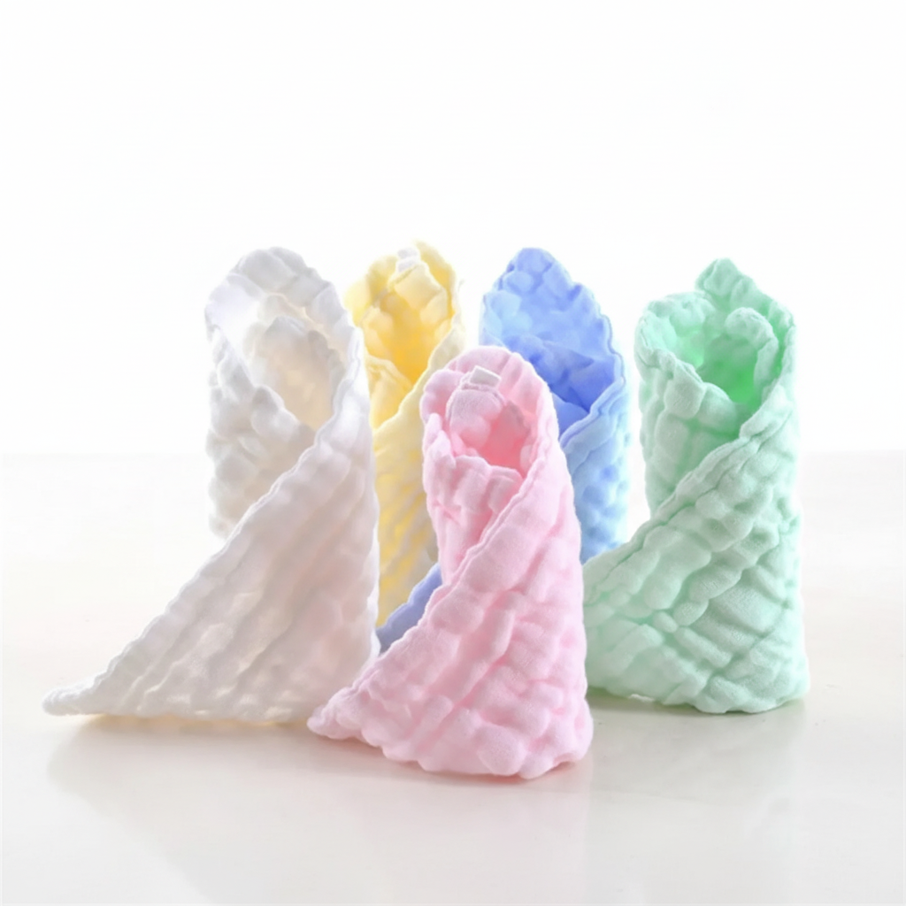 Set of 5 Kitchen Dish Towels - Compact Size