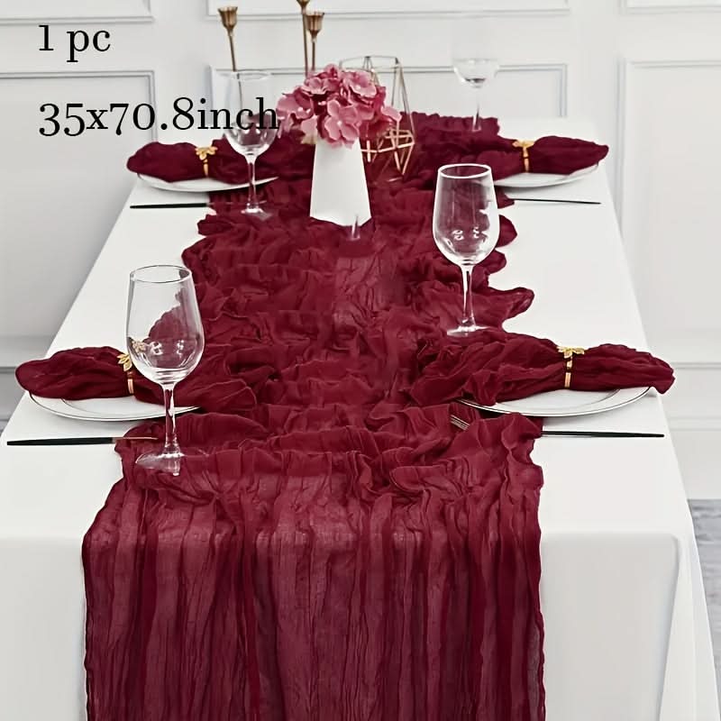 Textured Soft Table Cover for Stylish Celebrations