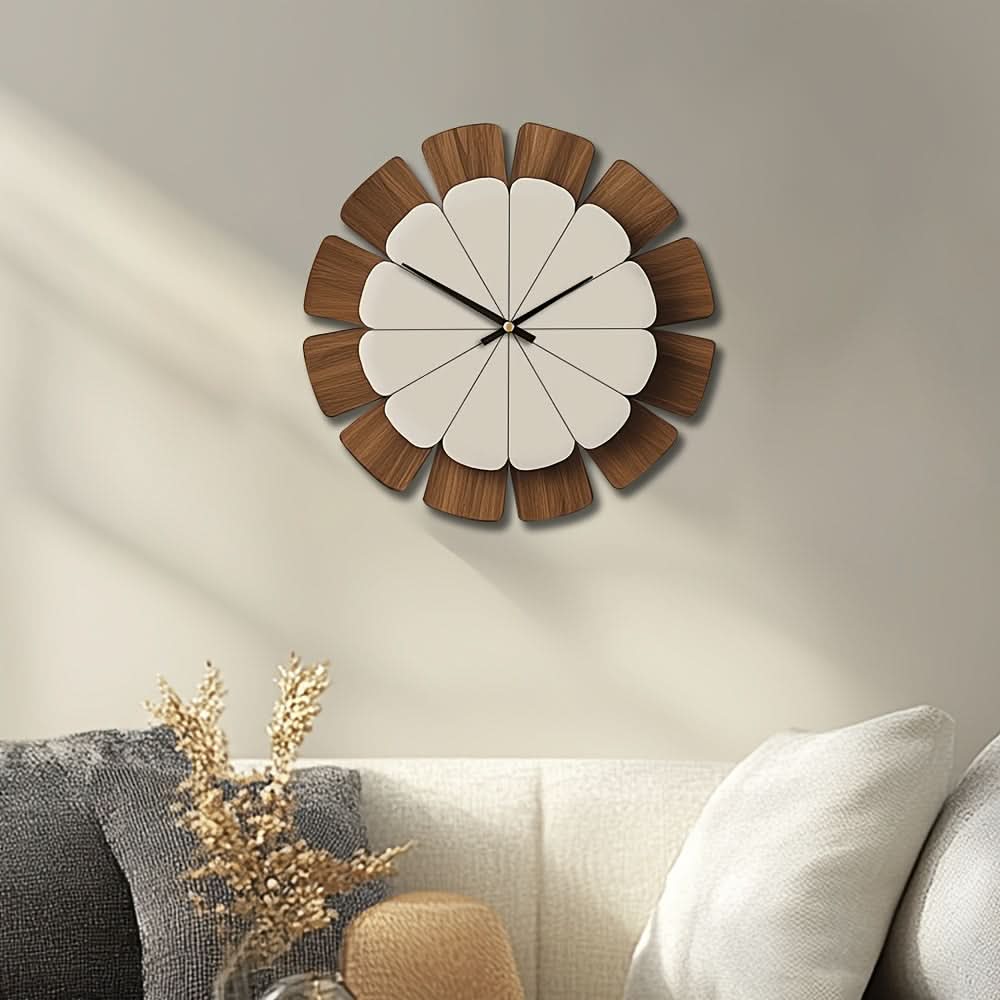 TimberCircle Battery-Powered Classic Wall Clock