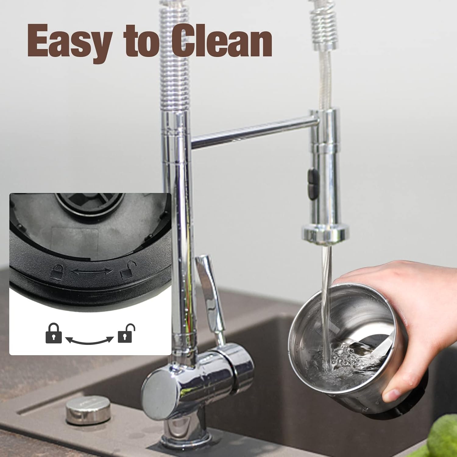 Electric Grinder for Coffee and Spices with Detachable Cup