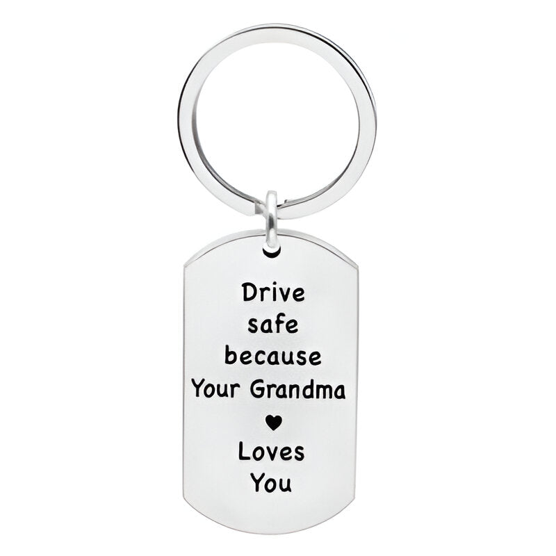 Thoughtful Reminder Keychain in Durable Stainless Steel