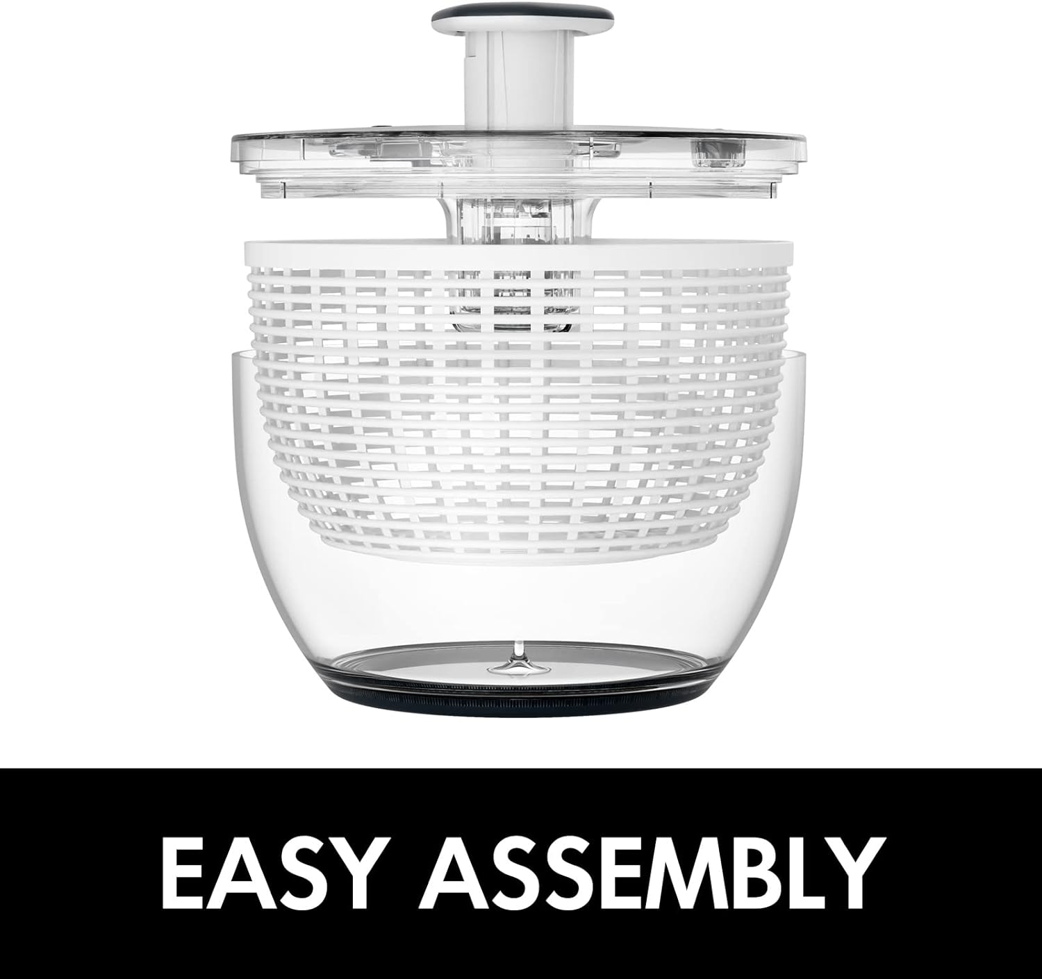 Effortless One-Handed Salad Spinner for Quick Greens