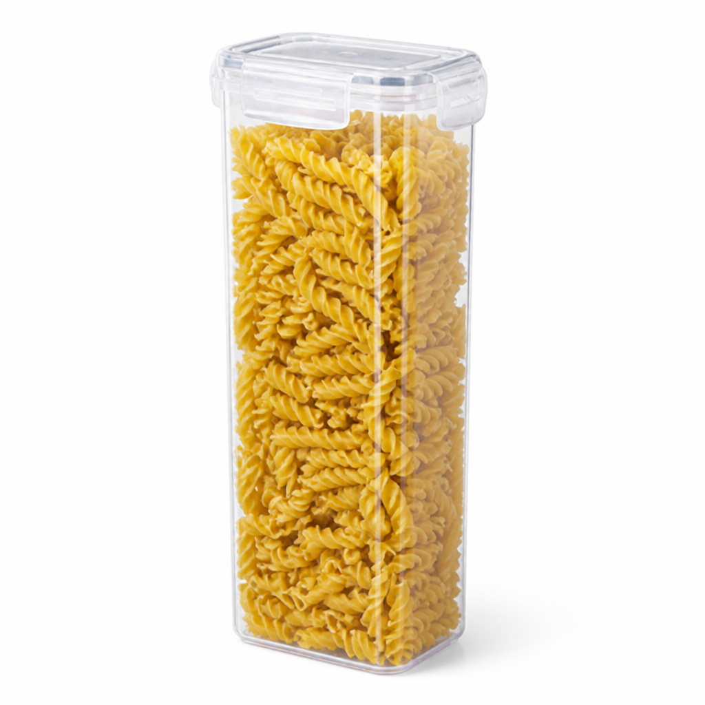 Side-Locking Clear Stackable Food Storage Containers