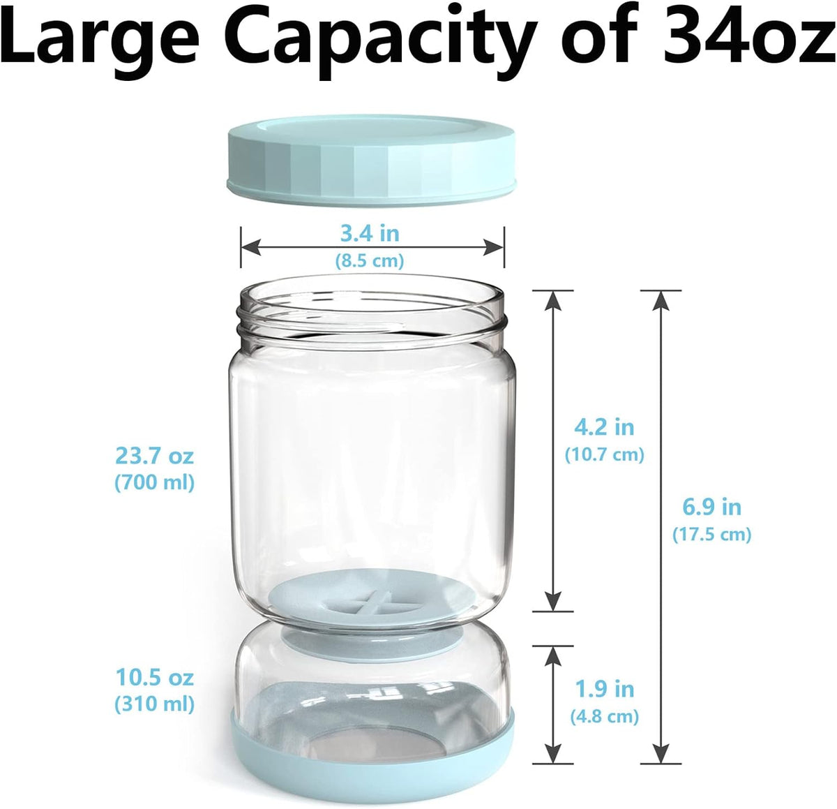Innovative Glass Pickle Dispenser with Strainer Feature