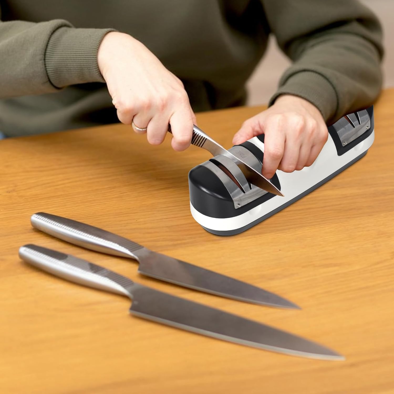 Three-Speed Electric Knife Sharpener with LED Display