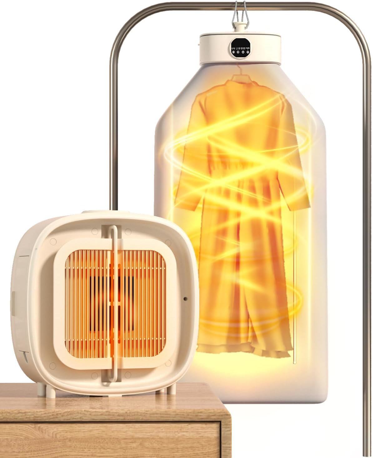Compact Dual-Function Clothes Dryer & Heater