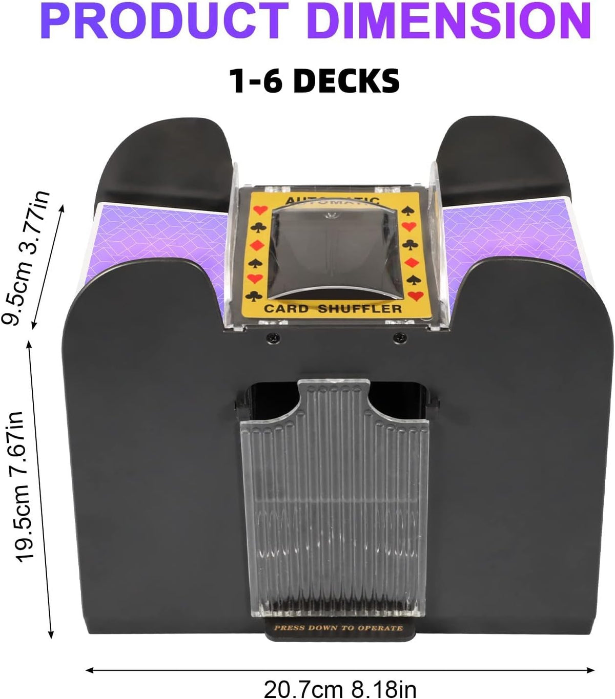 Effortless Card Shuffling Device with Versatile Power Options