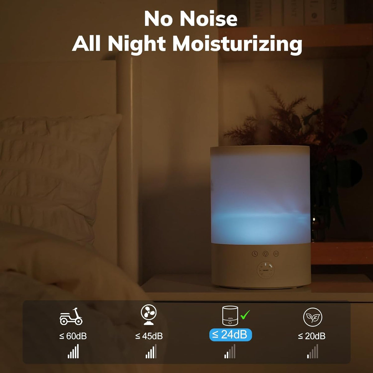 ComfortMister Ultrasonic Cool Mist Humidifier for Spacious Rooms