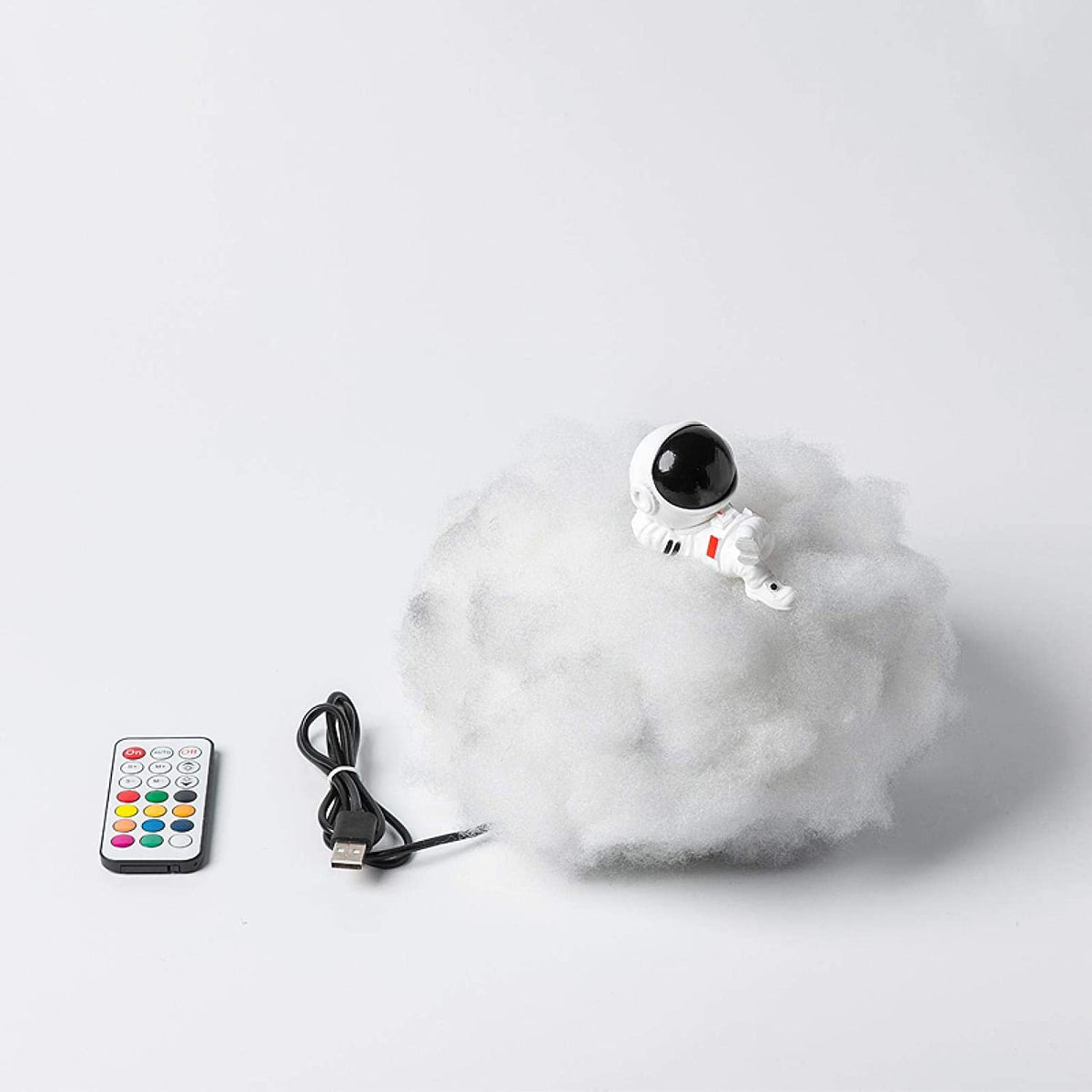Cloud-Shaped Lamp Inspired by Astronauts