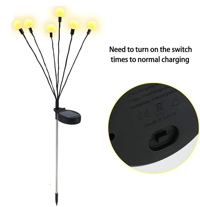 Solar Garden Lights with Firefly Effect – Floating Design