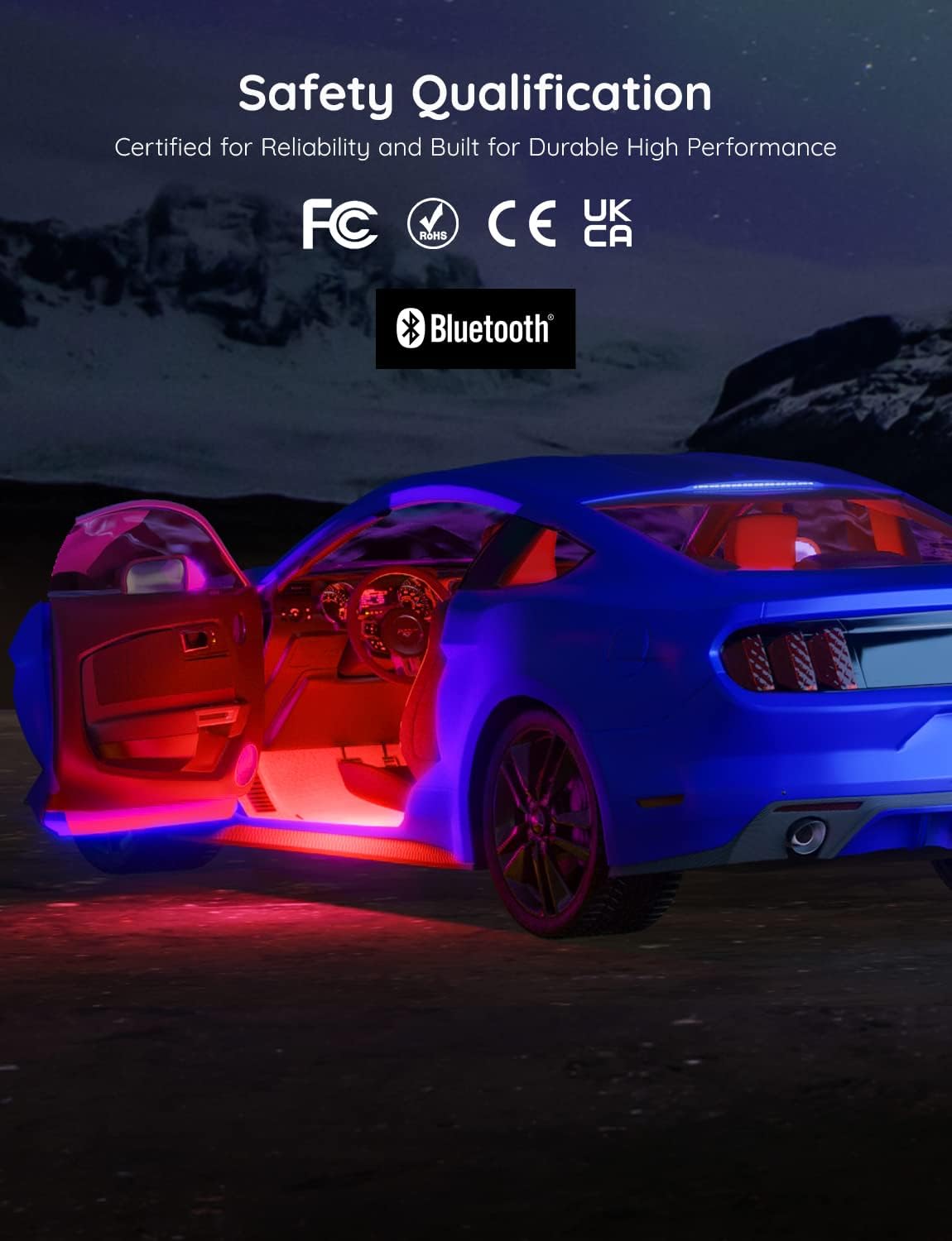 Customizable LED Light Strips for Your Car Interior
