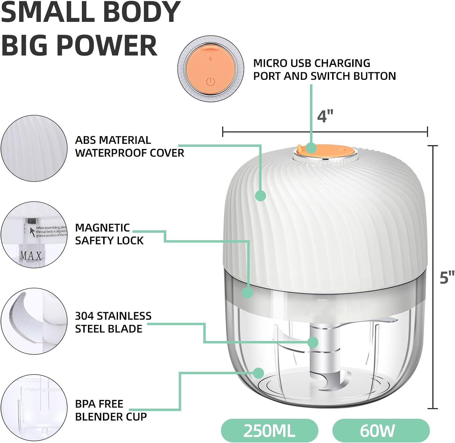 SmartChop Portable Food Processor