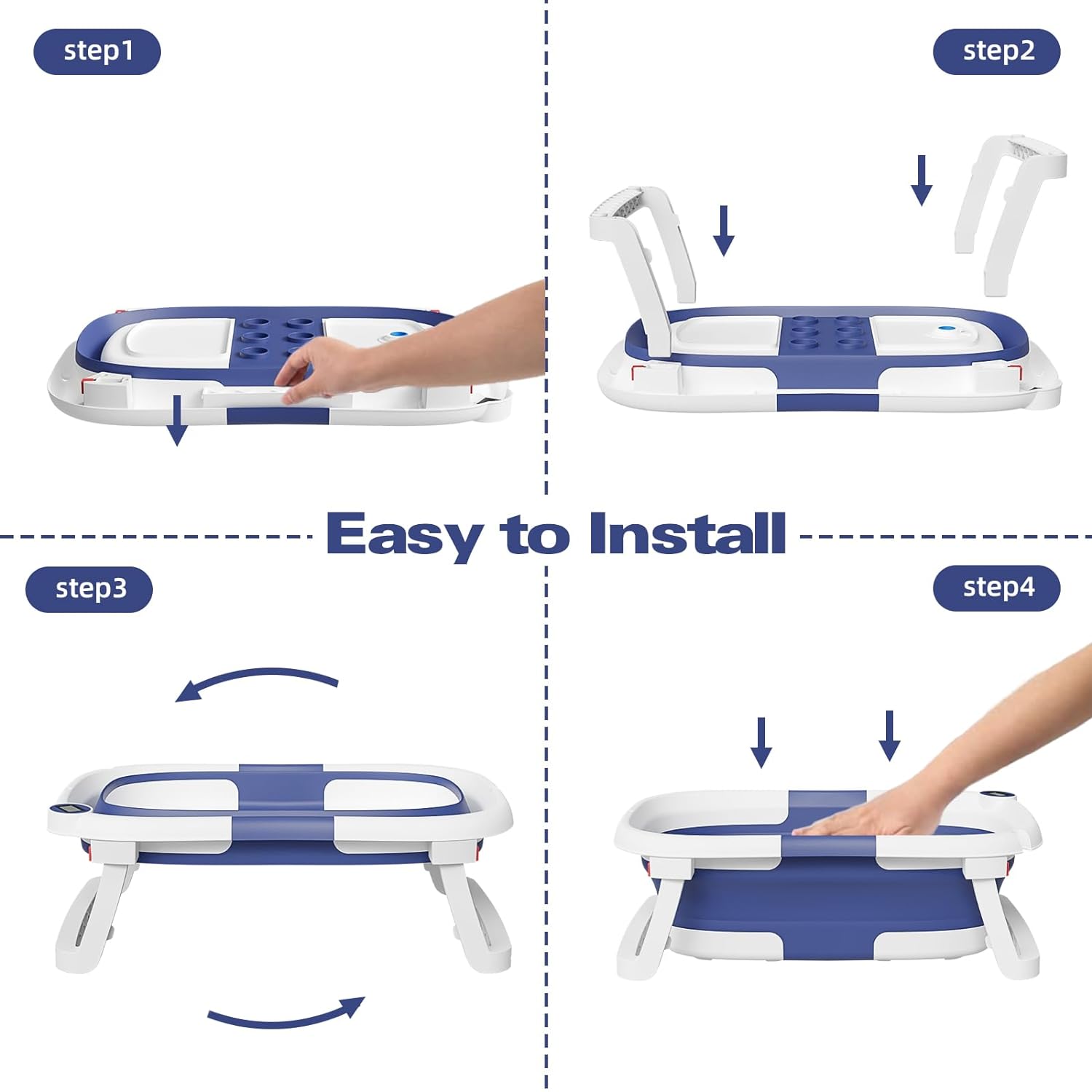 Comfortable Baby Bathing Experience with Smart Features