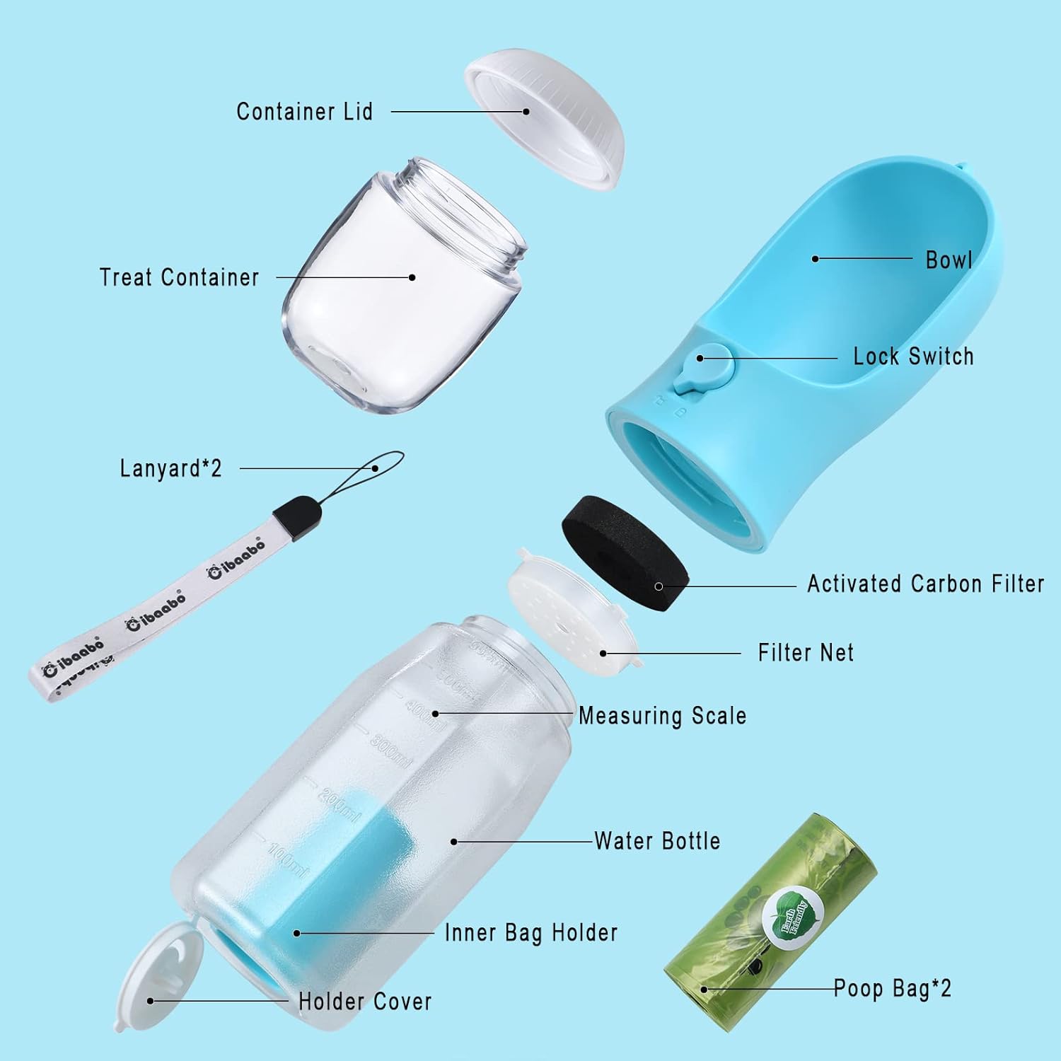 All-in-One Pet Hydration and Snack Dispenser