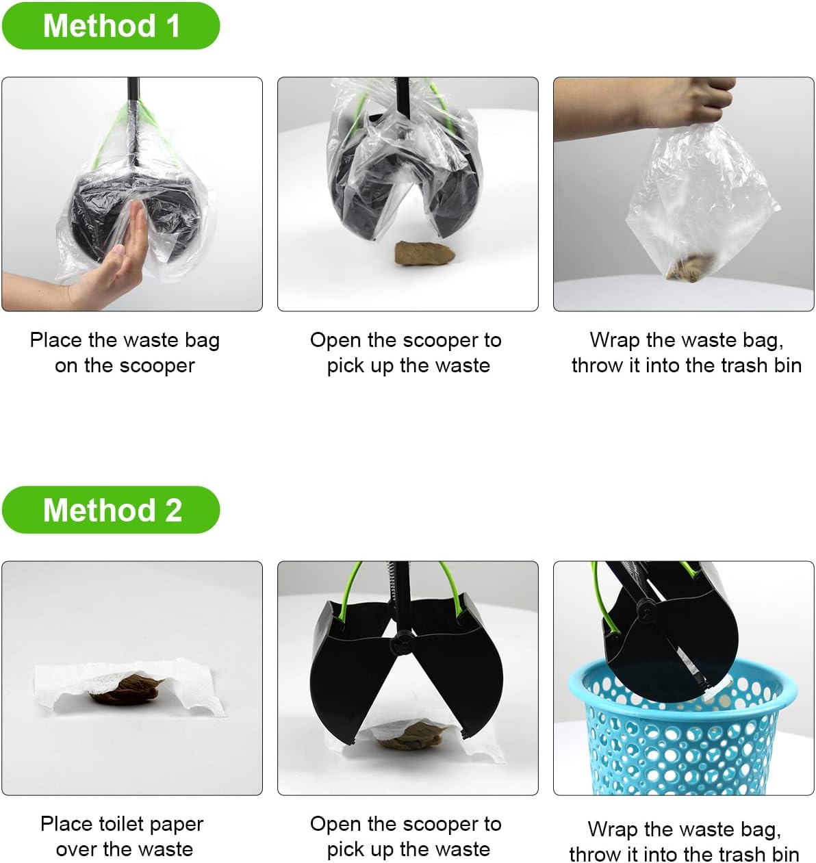 Effortless Pet Waste Picker with Extended Handle