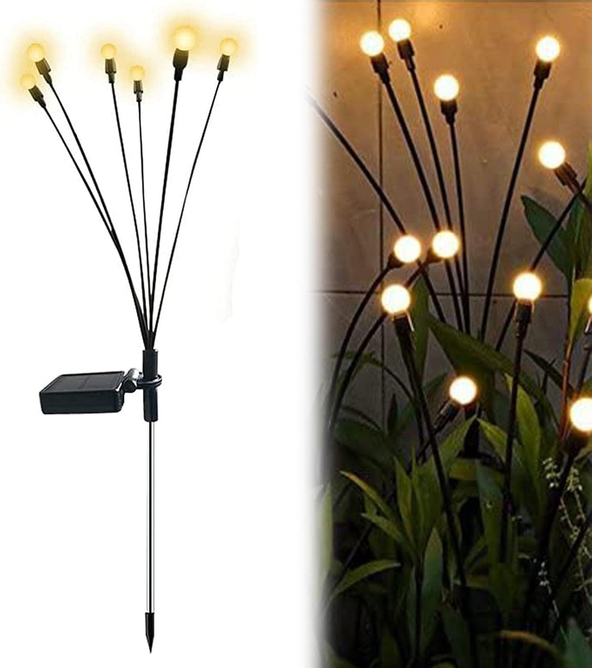 Solar Garden Lights with Firefly Effect – Floating Design