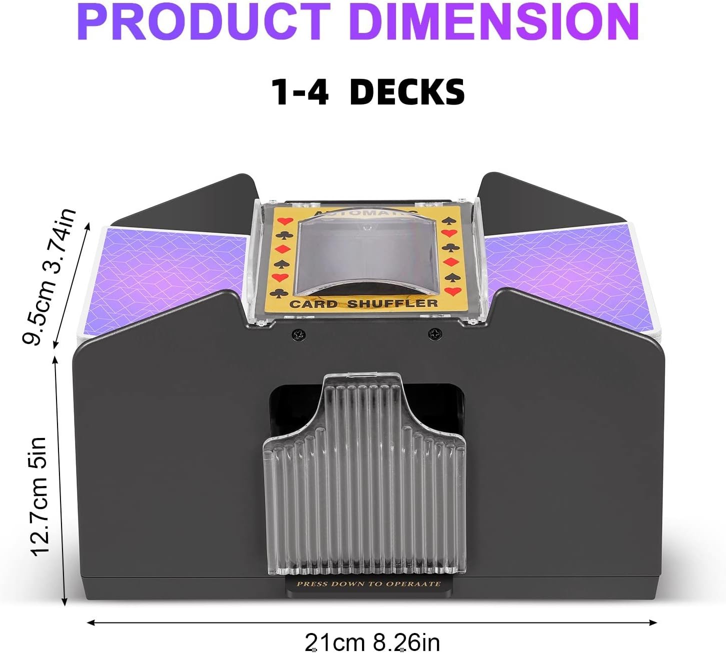 Effortless Card Shuffling Device with Versatile Power Options