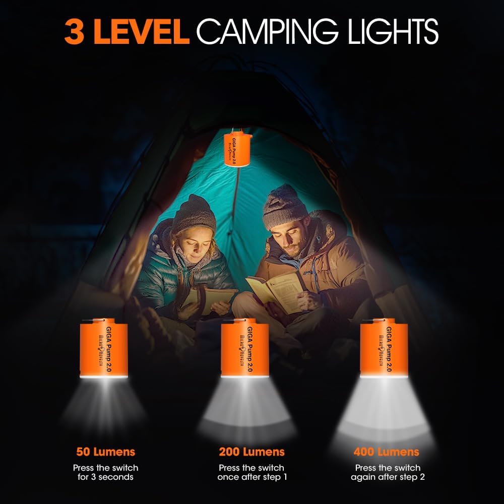 Portable Power Inflator with LED Light