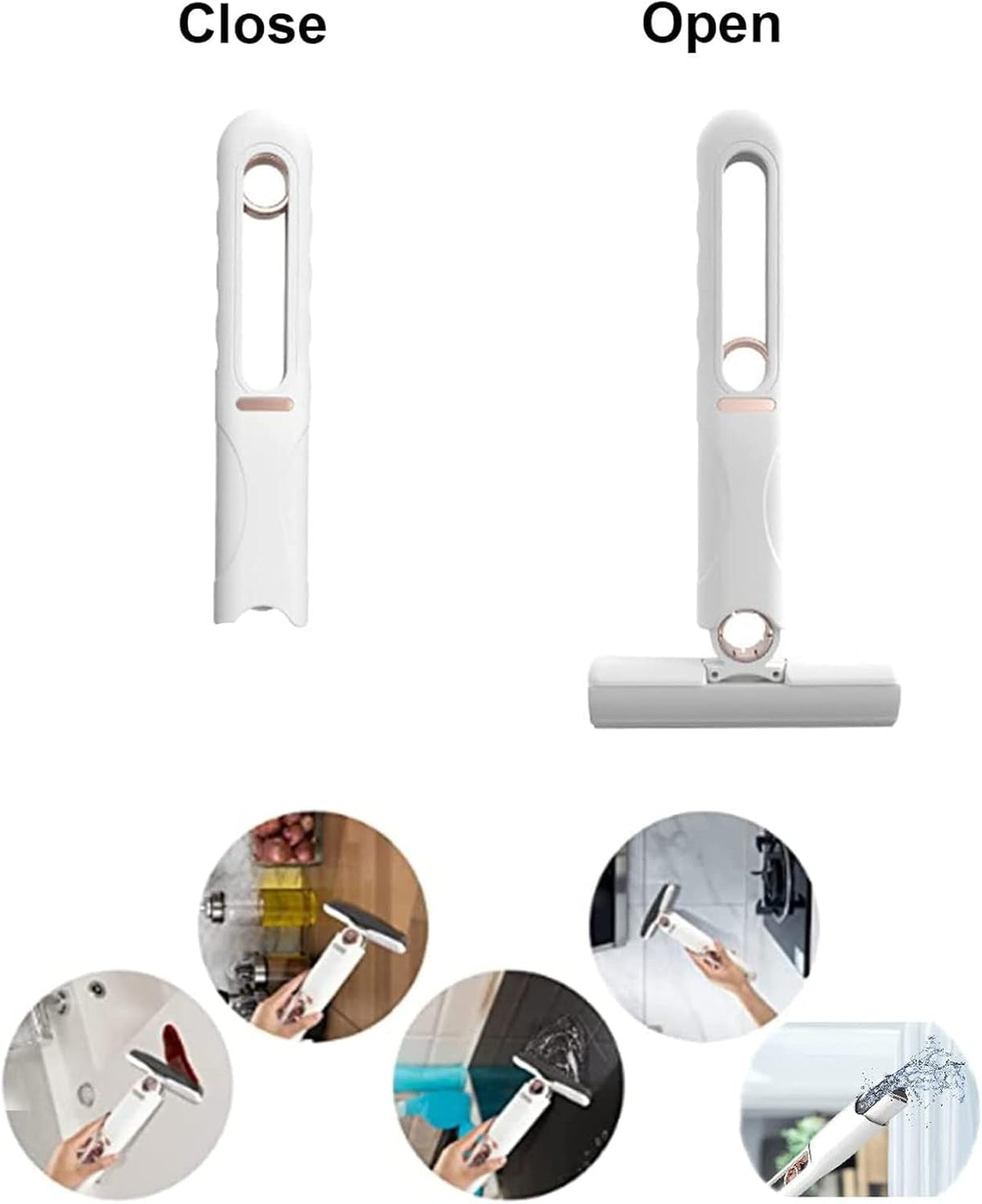 Compact Mini Mop with Self-Wringing Feature – Portable Cleaning Tool