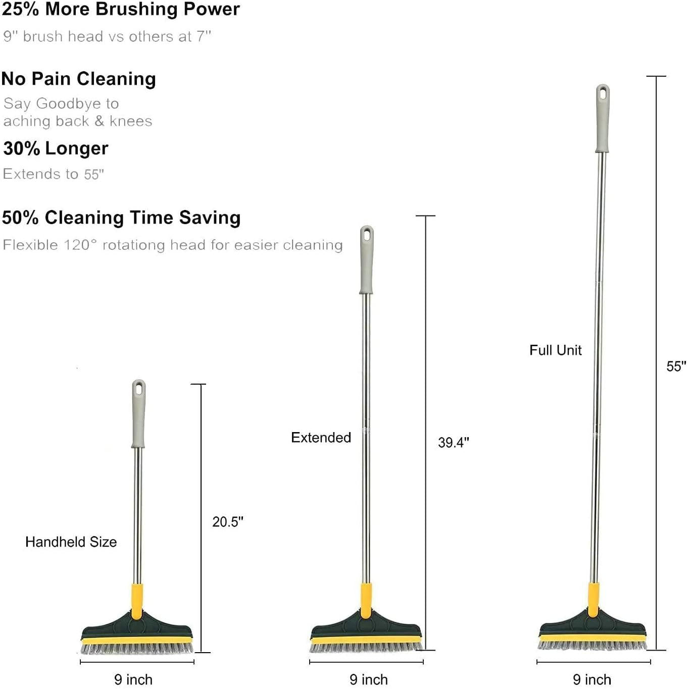 Ergonomic Multi-Surface Cleaning Brush