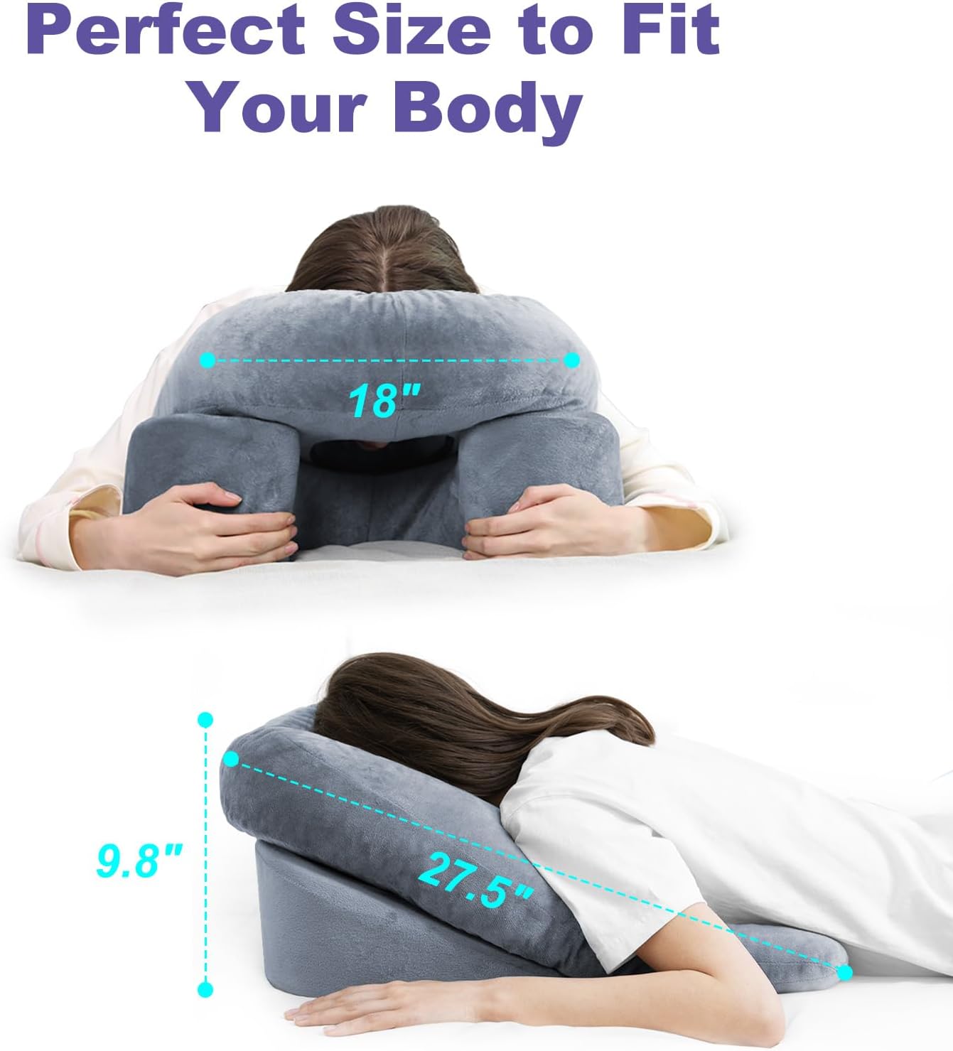Post-Surgery Comfort Pillow for Stomach Sleepers