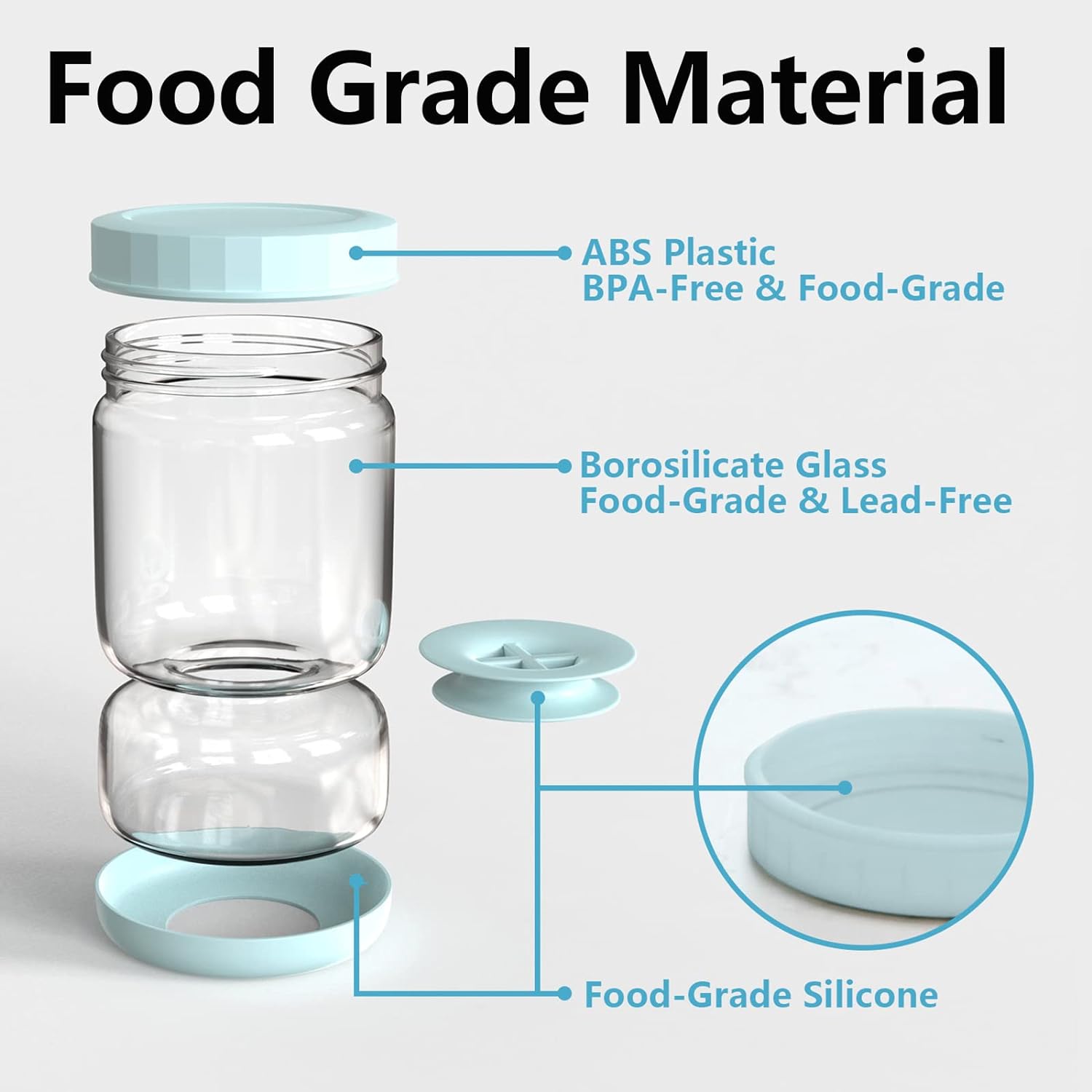 Innovative Glass Pickle Dispenser with Strainer Feature