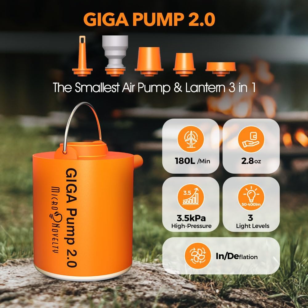 Portable Power Inflator with LED Light
