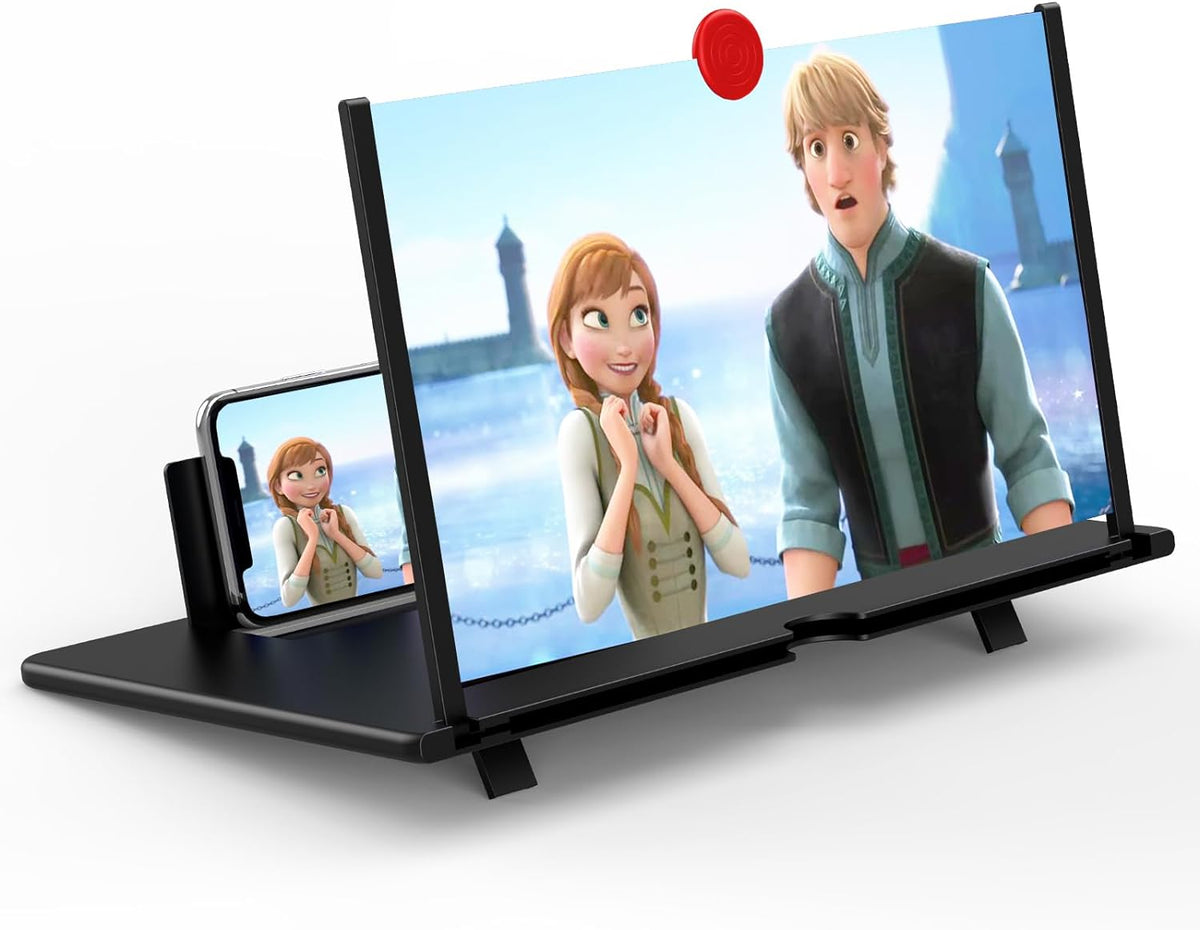 MaxiView 16-Inch Smartphone Screen Enhancer with Adjustable Stand