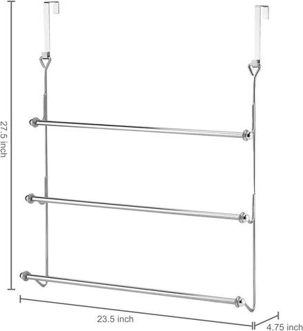 Space-Saving Over-Door Towel Organizer for Your Bathroom