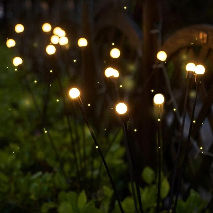 Solar Garden Lights with Firefly Effect – Floating Design