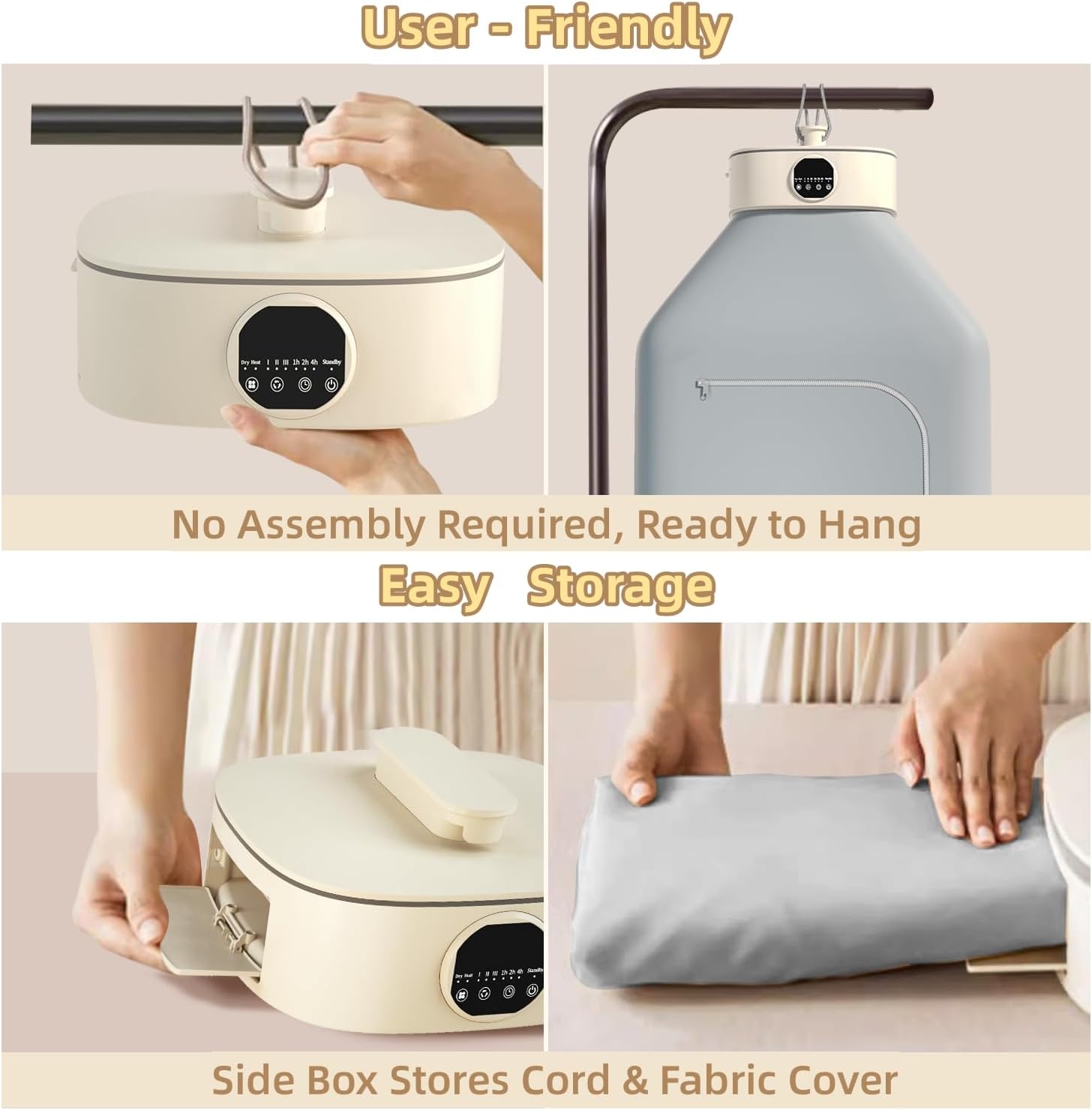 Compact Dual-Function Clothes Dryer & Heater