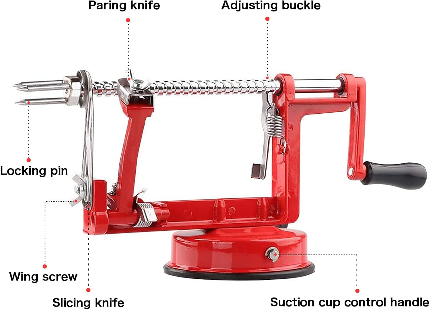 Effortless Fruit Peeler, Corer & Slicer