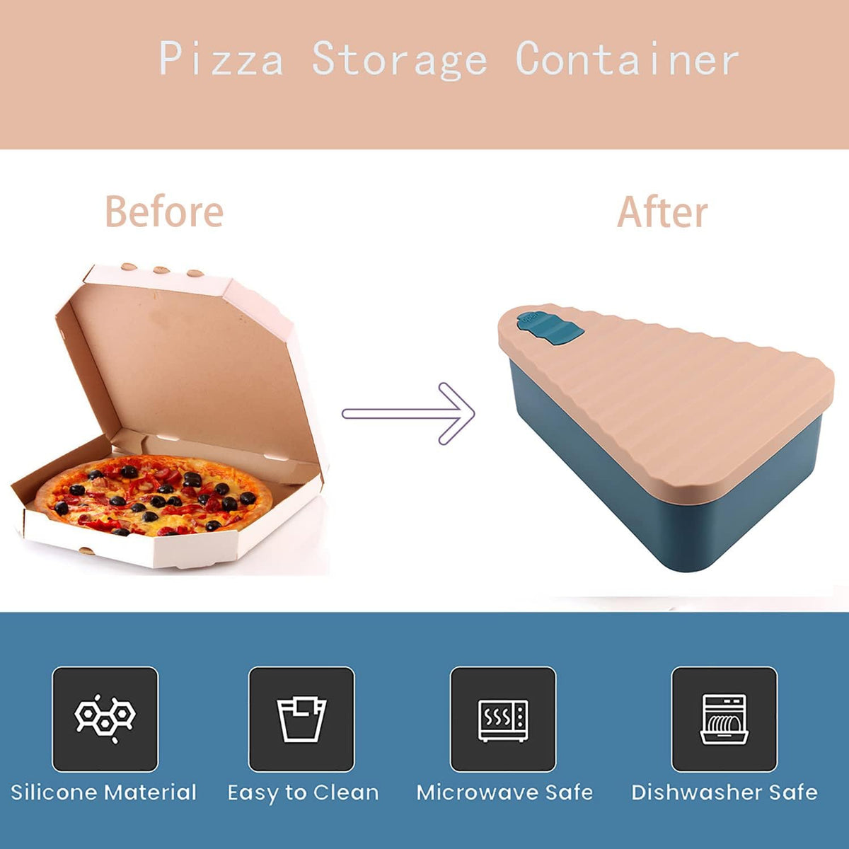 Pizza Storage Box with Two Trays – Buy One, Get One Free