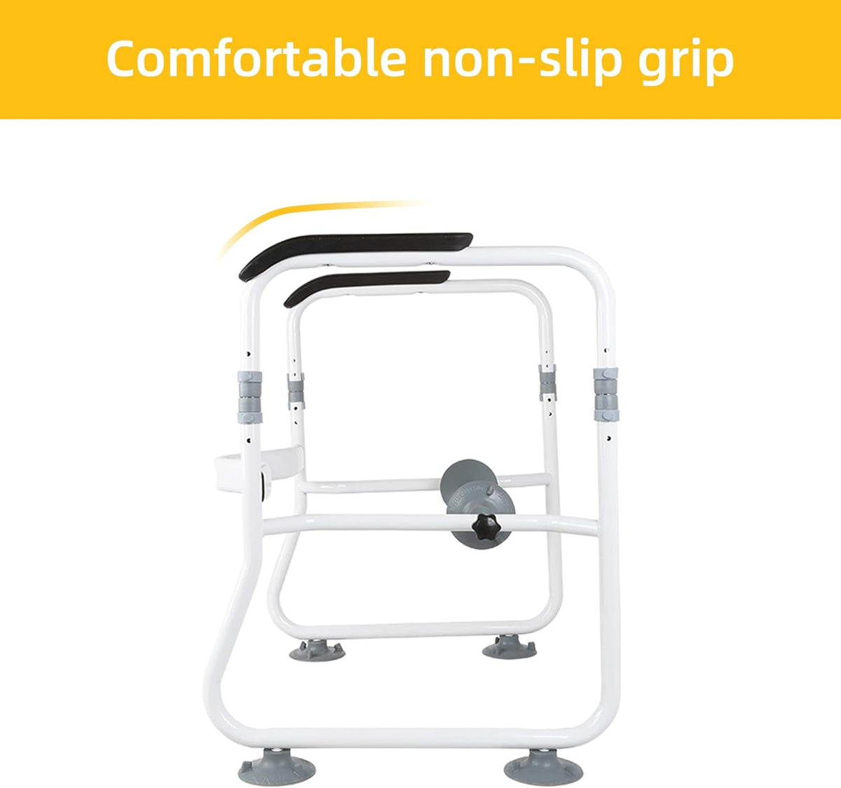 Toilet Safety Frame with Adjustable Supports