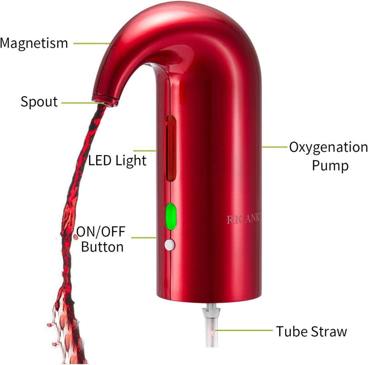 Smart Wine Enhancer with Instant Pour Control