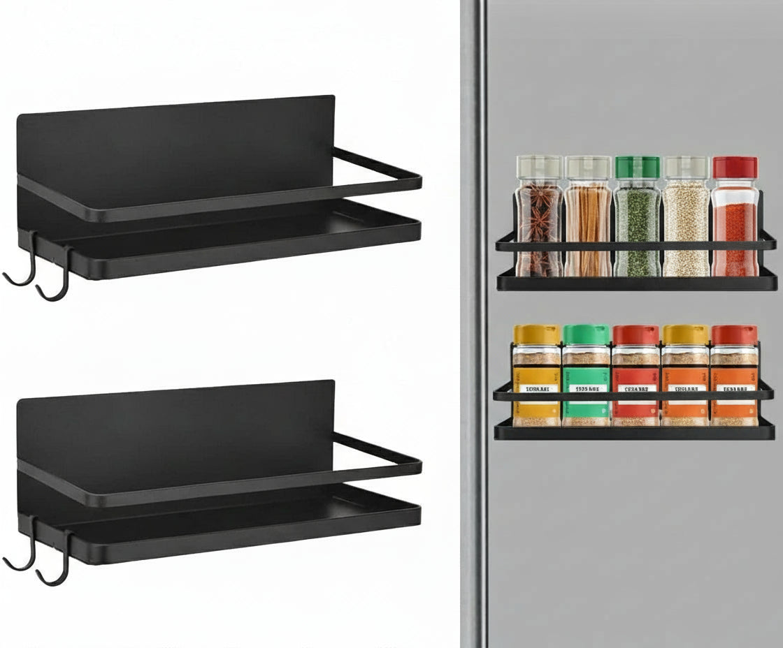 Magnetic Spice Rack Set – No Drilling Required