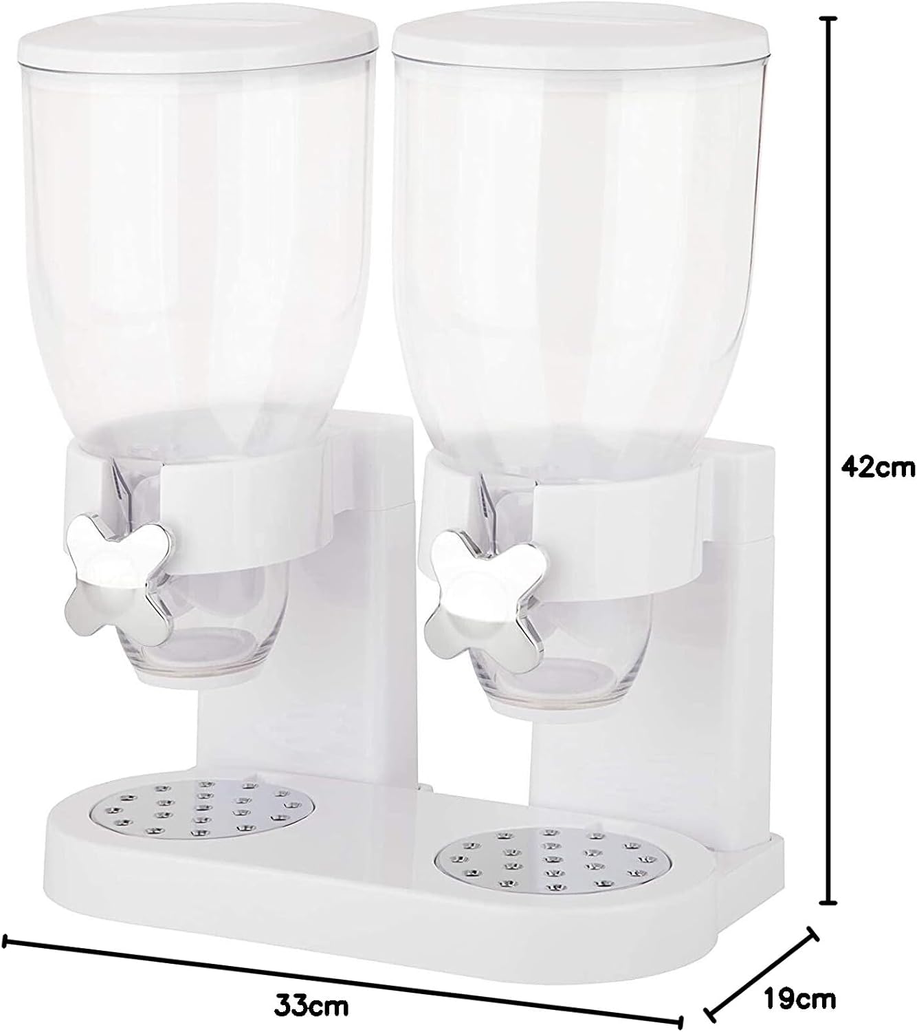 Grain Dispenser with Dual Compartments – Portion Control