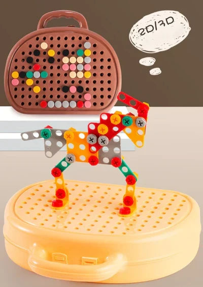 Kids' Creative Builder Drill and Puzzle Set