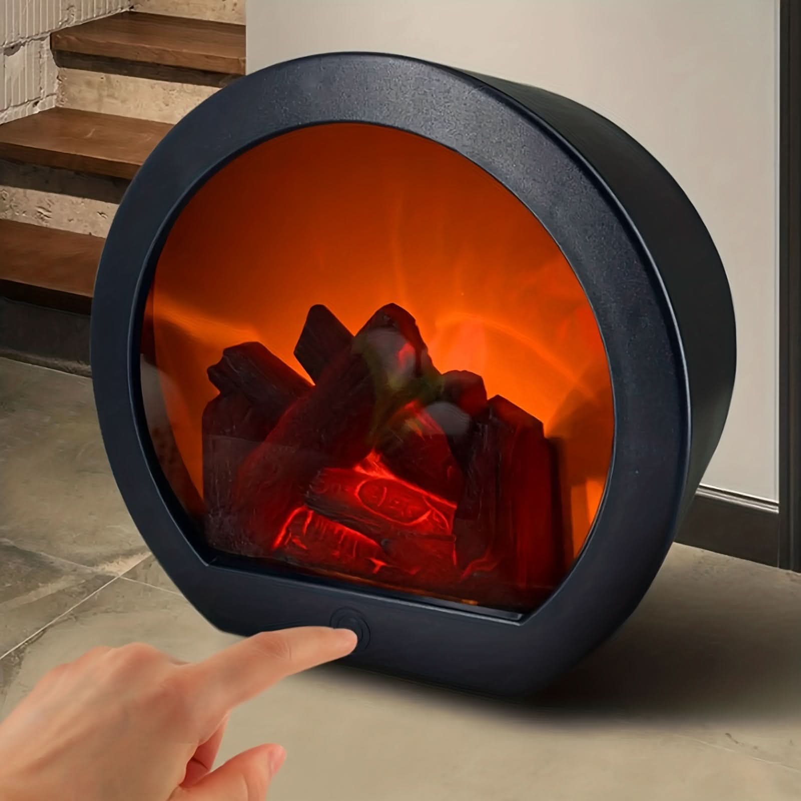 LumenGlow – Retro-Inspired Ambient Flame Lamp