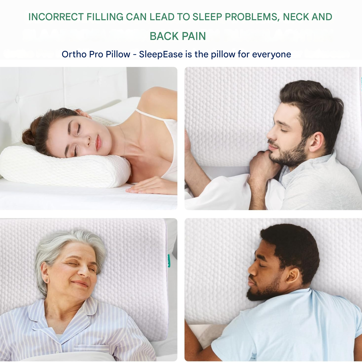 SleepEase Orthopedic Support Pillow