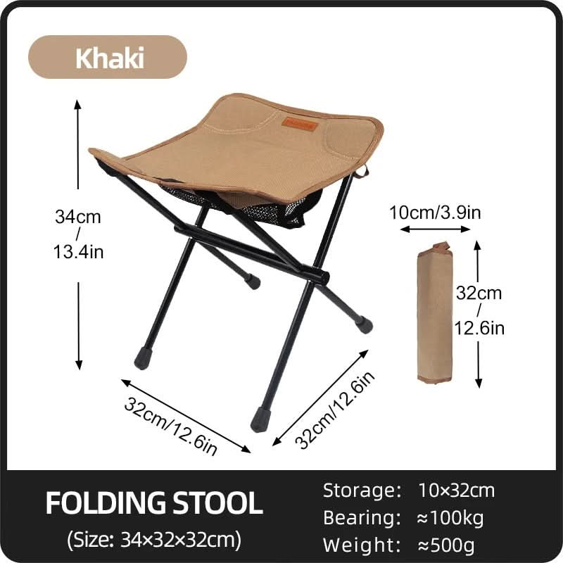 Lightweight Travel Buddy – Portable Aluminum Folding Stool