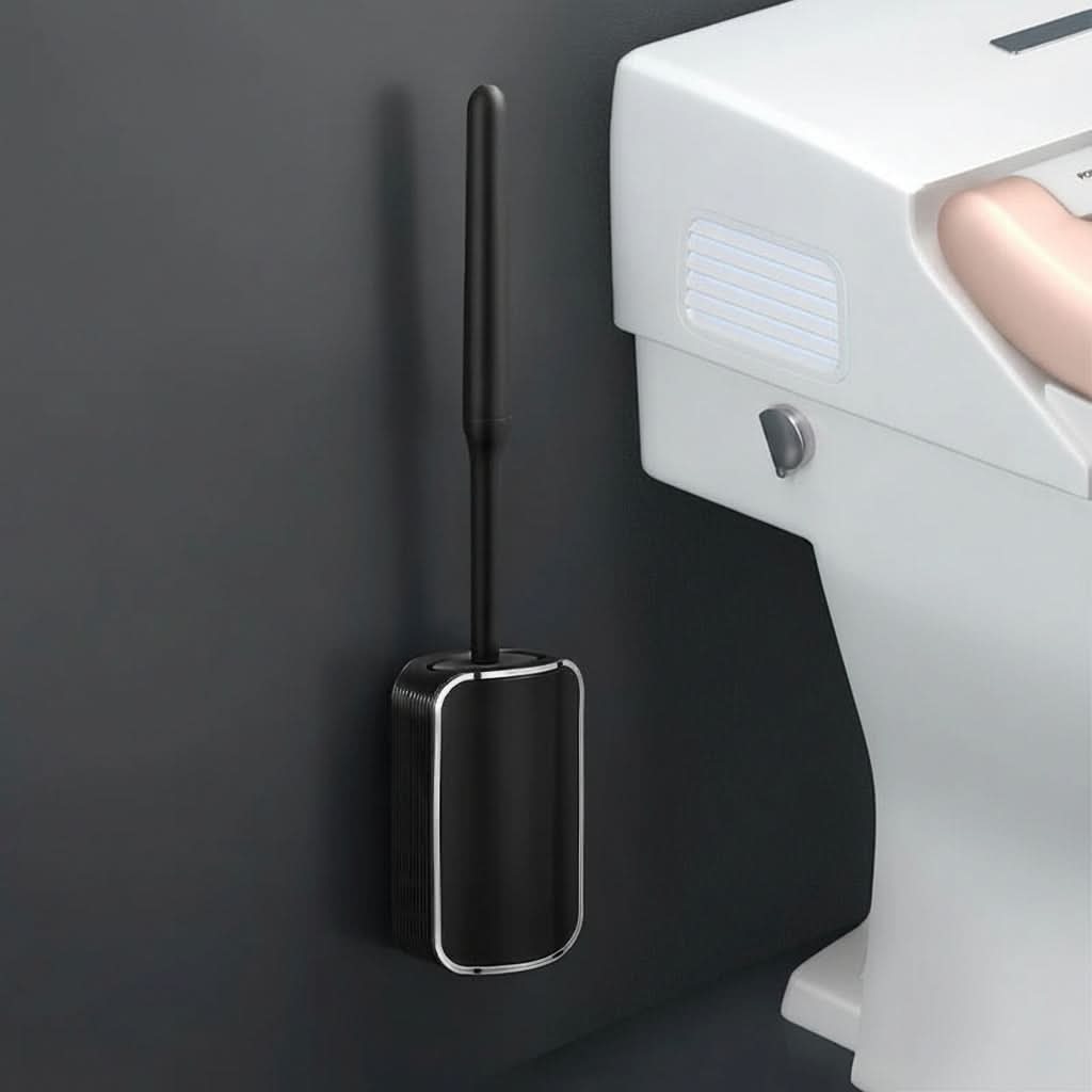 SleekDry – Wall-Mounted Toilet Brush & Holder Set