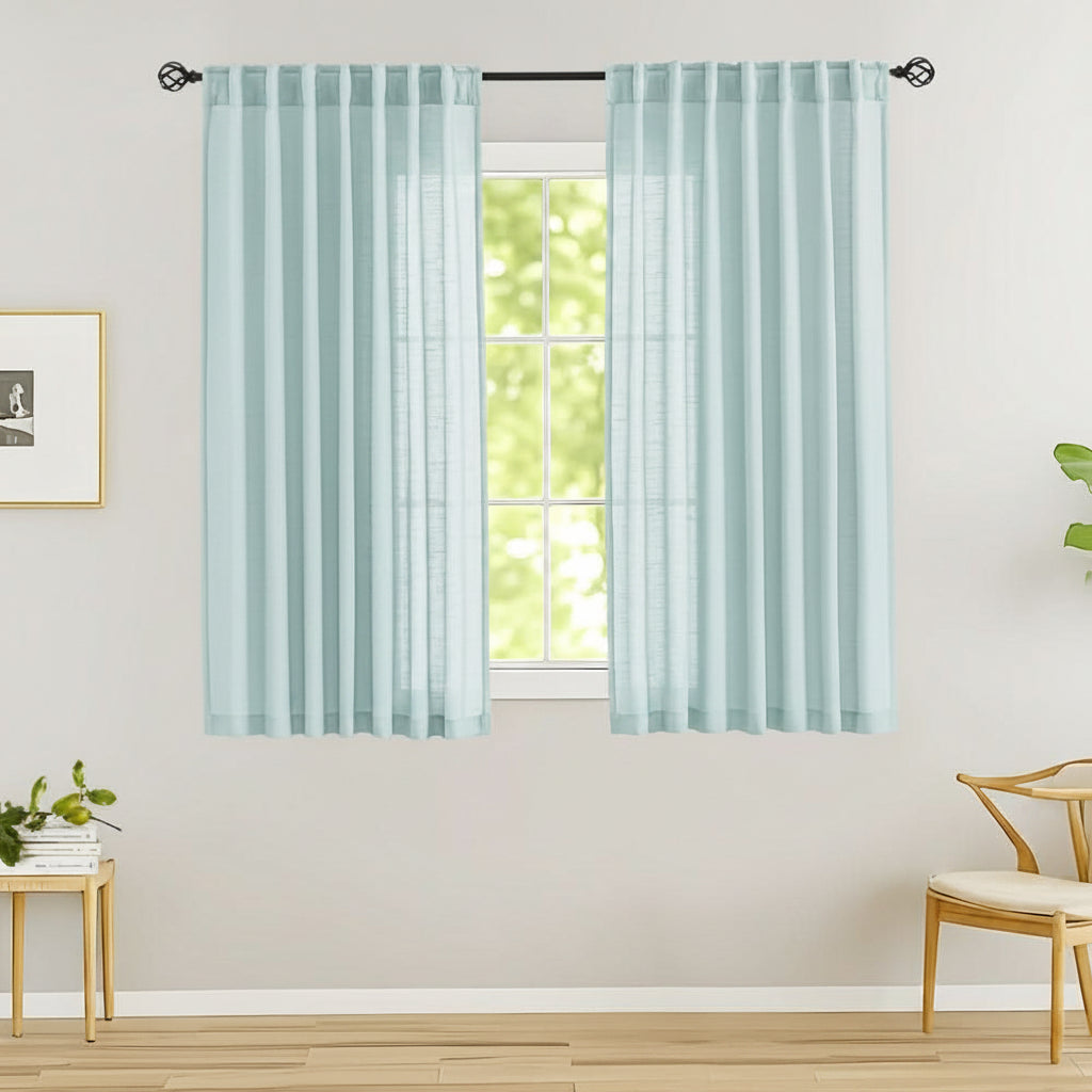 Breezy Linen Sheer Drapes for Natural Light and Privacy