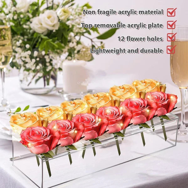 Elegant Acrylic Bloom Display Vase
