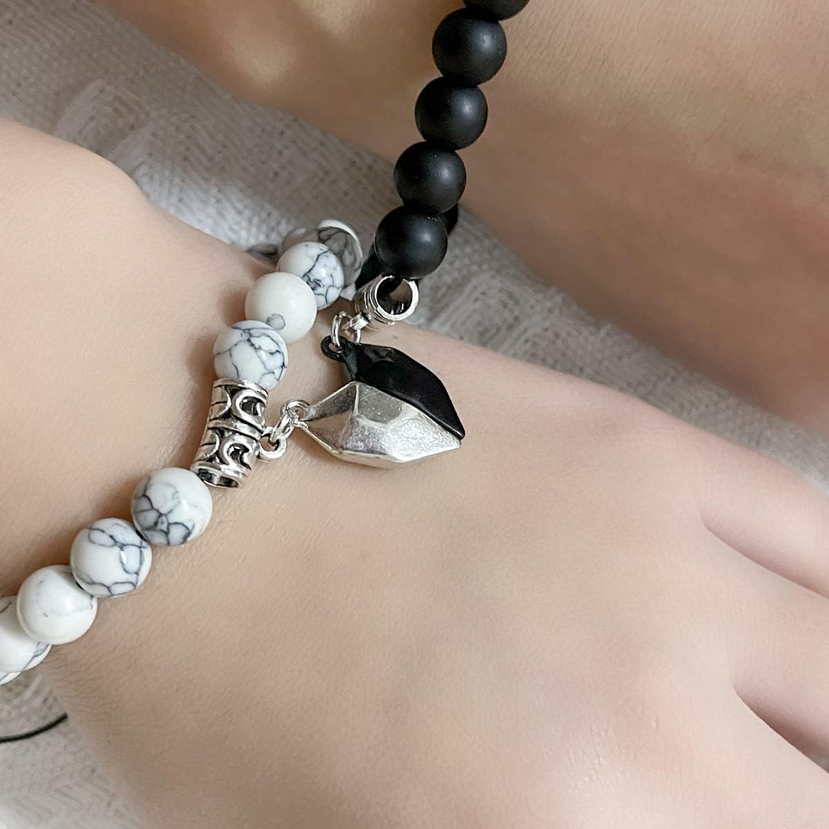 Magnetic Love Duo Necklace and Bracelet Set for Couples