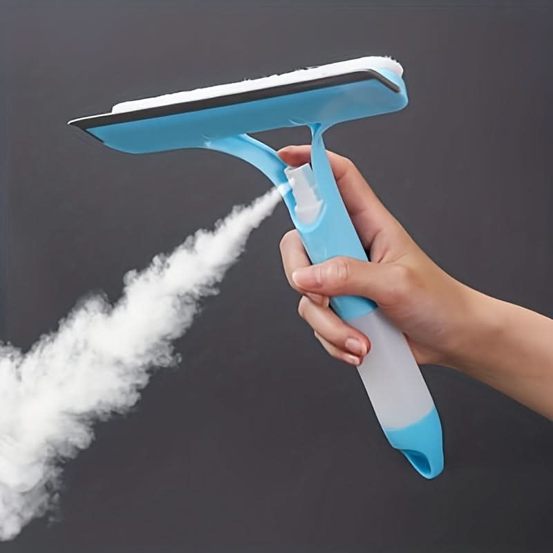 CrystalClear – 3-in-1 Window & Mirror Cleaning Tool with Washable Cloth