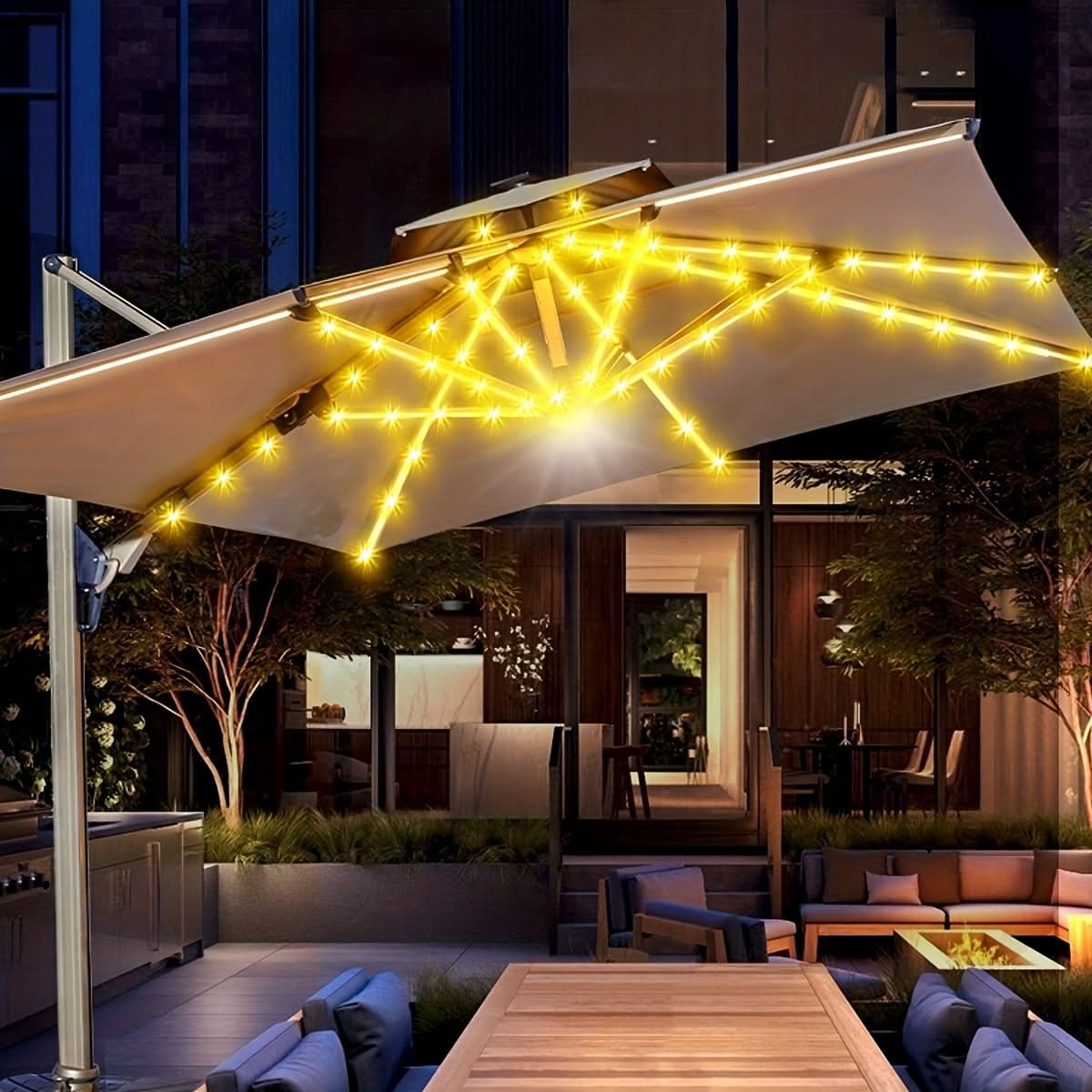 BrightNest – Wireless LED Umbrella Light with Remote Control